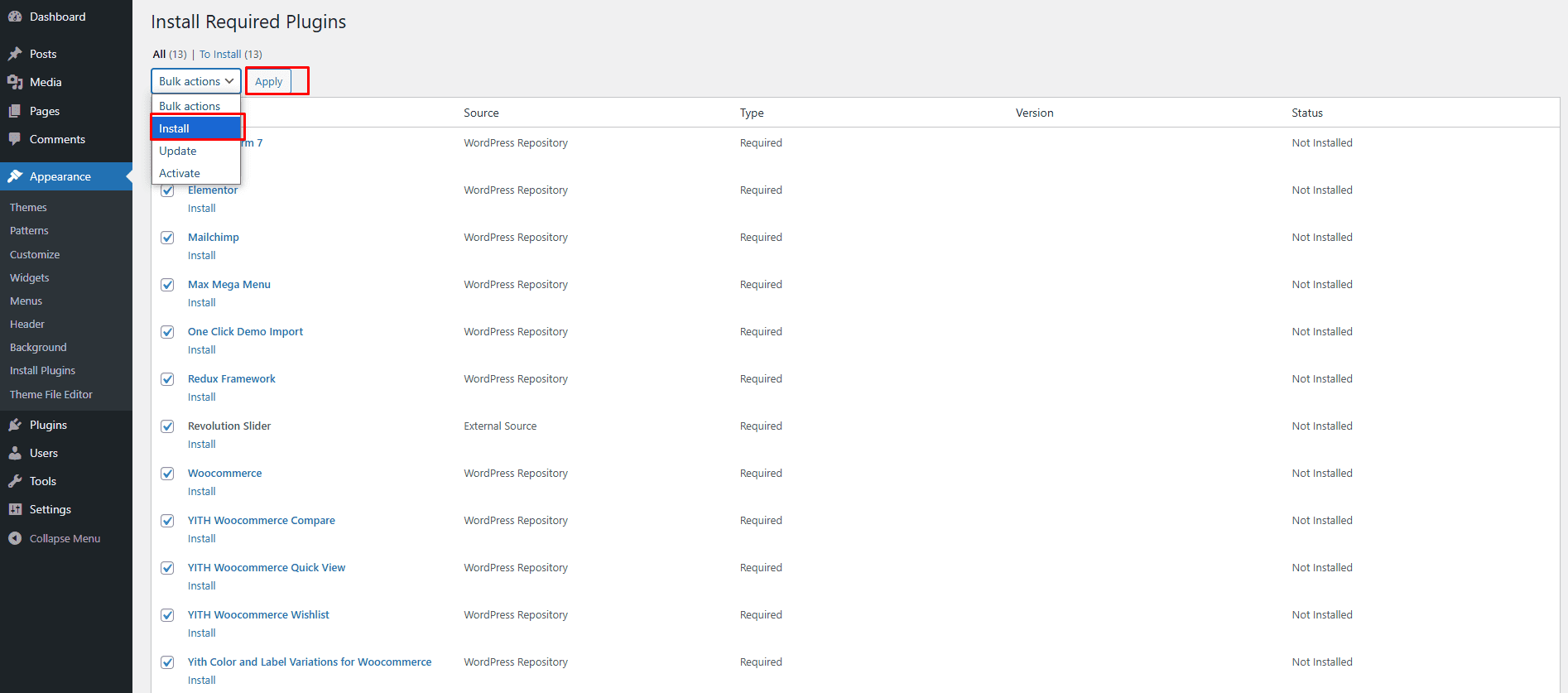 documentation