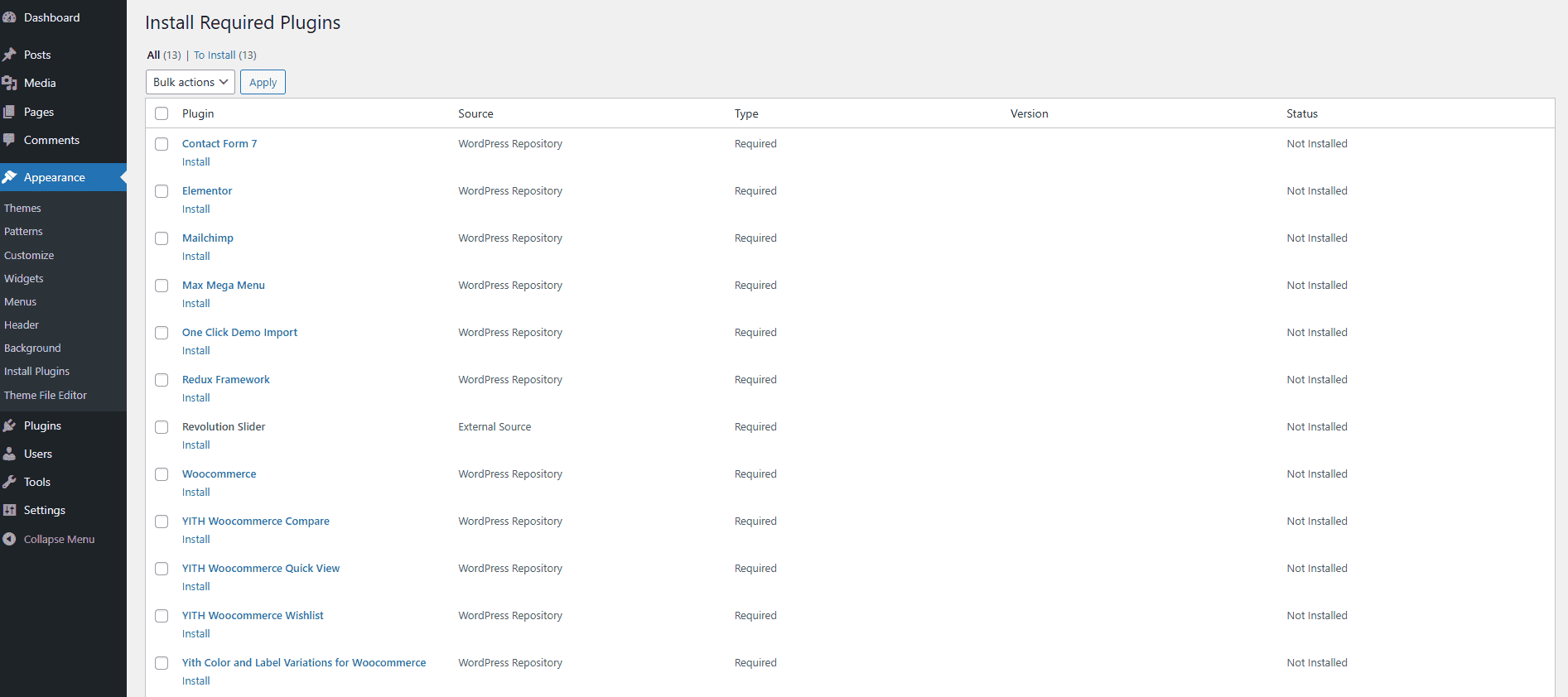 documentation